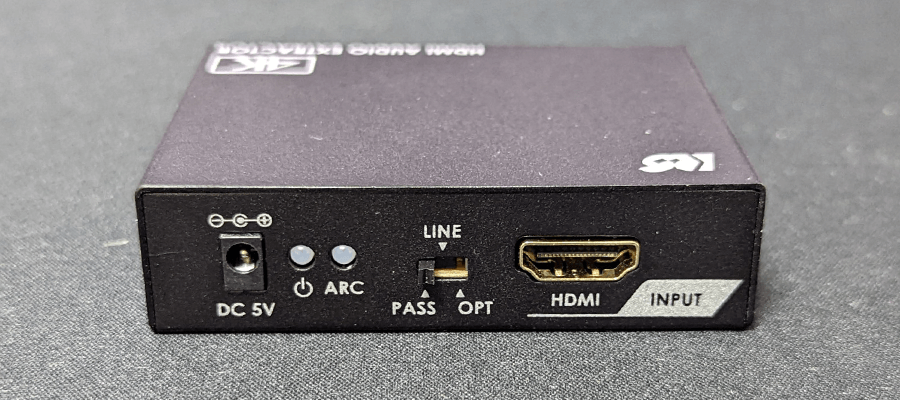 HDMIオーディオ分離器（RS-HD2HDA2-4K）入力側